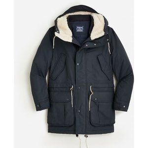 J.Crew Mens $490 Franconia Parka Navy Size S BJ472